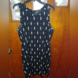 Sonoma Black And White Mini Sundress Sz XL
